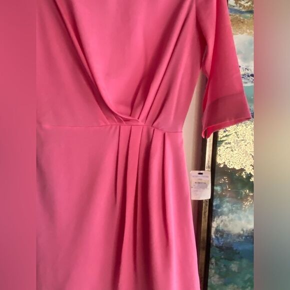 Literature Noir  Mini Dress Womens Size XS Pink Chic Cocktail with Open Back New - Picture 14 of 15